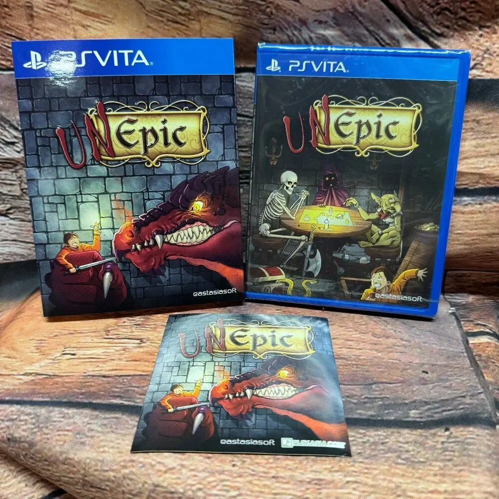 UnEpic PS Vita Limited Edition eastasiasoft Play-Asia New Sealed Slipcover Box